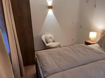 Ein Bett oder Betten in einem Zimmer der Unterkunft Ferienwohnung Agena
