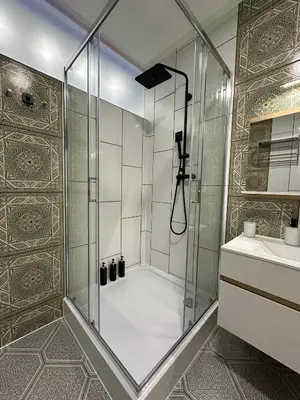 Ein Badezimmer in der Unterkunft Modern Apartments Neuburg U - TOP - 2 Zimmer, Komfort, Zentrum, Wi-Fi, Smart TV, Stellplatz, Küche