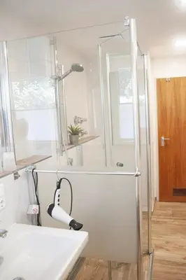Ein Badezimmer in der Unterkunft Karwendelstern -625-