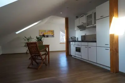 Küche/Küchenzeile in der Unterkunft Apartment Gars am Inn