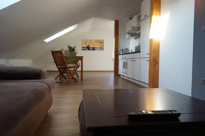 Küche/Küchenzeile in der Unterkunft Apartment Gars am Inn