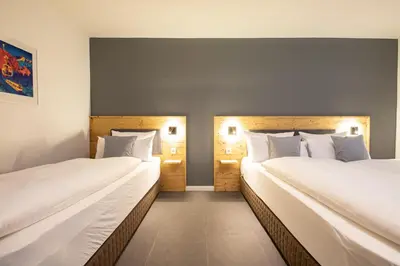 Ein Bett oder Betten in einem Zimmer der Unterkunft Mittendrin