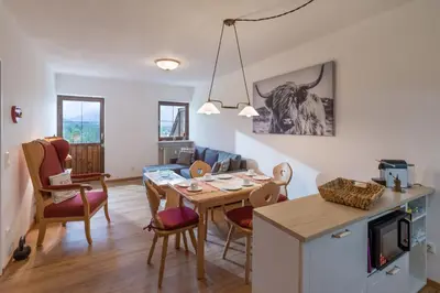 Küche/Küchenzeile in der Unterkunft Erdgeschosswohnung 8 im Bergschlössl