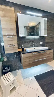 Ein Badezimmer in der Unterkunft Gasthaus zur Post