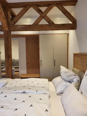 Ein Bett oder Betten in einem Zimmer der Unterkunft Gasthaus zur Post