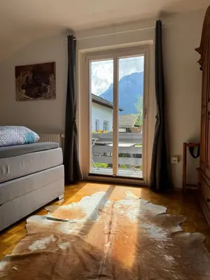 Ein Bett oder Betten in einem Zimmer der Unterkunft Ferienwohnung Seidenhuhn