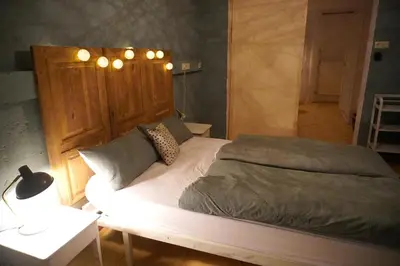 Ein Bett oder Betten in einem Zimmer der Unterkunft Oide Schreinerei