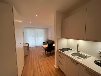 Küche/Küchenzeile in der Unterkunft Bhome Serviced Apartments