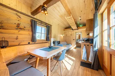 Küche/Küchenzeile in der Unterkunft Gloans Glück Ferienhaus