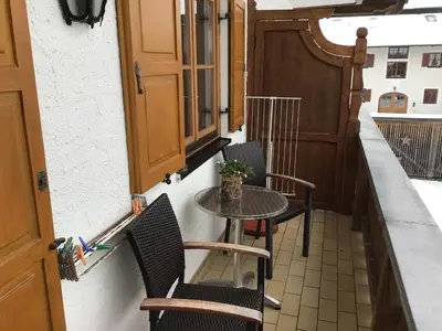 Ein Sitzbereich in der Unterkunft Edelweiß Herz