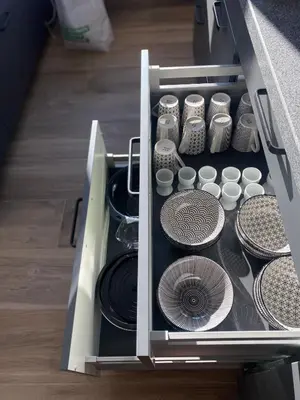 Küche/Küchenzeile in der Unterkunft UNiQE I 95qm I Bergblick I Garten I BBQ I seenah
