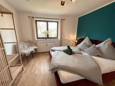 Ein Bett oder Betten in einem Zimmer der Unterkunft Allgäu Retreat