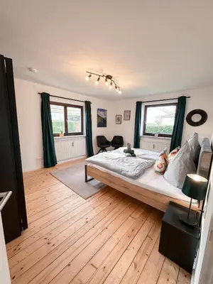 Ein Bett oder Betten in einem Zimmer der Unterkunft Allgäu Retreat