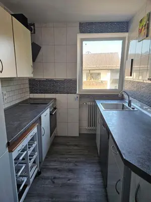 Küche/Küchenzeile in der Unterkunft Ferienwohnung Alpencity