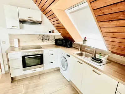Küche/Küchenzeile in der Unterkunft Haus Dragl Apartment