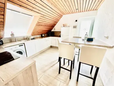 Küche/Küchenzeile in der Unterkunft Haus Dragl Apartment