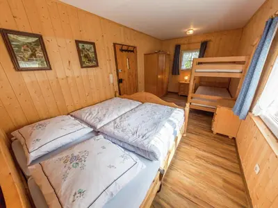 Ein Bett oder Betten in einem Zimmer der Unterkunft Idyllisches Ferienhaus mit Terrasse