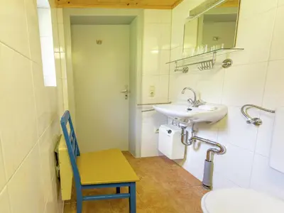 Ein Badezimmer in der Unterkunft Idyllisches Ferienhaus mit Terrasse