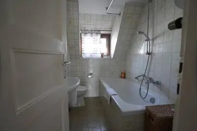 Ein Badezimmer in der Unterkunft City- Wohnung in Top Lage