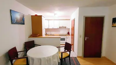 Ein Sitzbereich in der Unterkunft Ferienwohnung Ünal