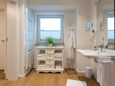 Ein Badezimmer in der Unterkunft Beim Gruber
