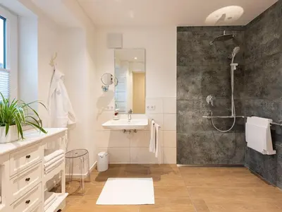 Ein Badezimmer in der Unterkunft Beim Gruber