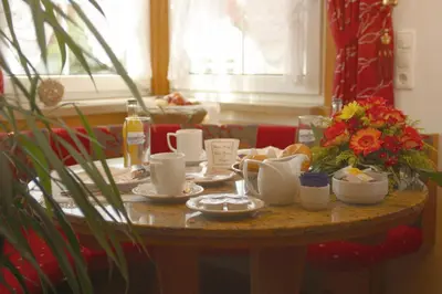 Kaffee-/Teezubehör in der Unterkunft AppartementPension Zum Zacherl