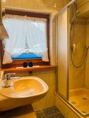 Ein Badezimmer in der Unterkunft Hexen Haus