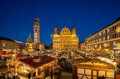 Ein allgemeiner Blick auf Augsburg oder ein Stadtblick von der Ferienwohnung aus