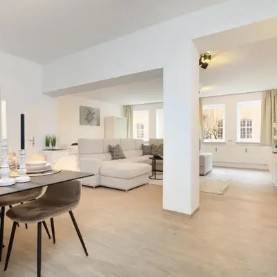 Primero City-Loftdomizil I 84qm Innenstadt Rathaus I Gemeinschaftsterrasse 6 P