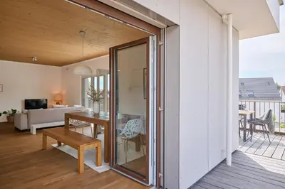 Ein Balkon oder eine Terrasse in der Unterkunft PL-Apartments-Freising - The Penthouse - UrbanElegance
