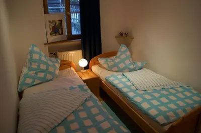 Ein Bett oder Betten in einem Zimmer der Unterkunft Ferienhaus Sefi
