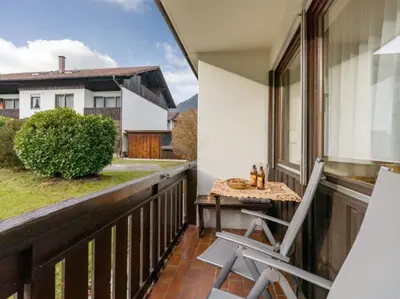 Ein Balkon oder eine Terrasse in der Unterkunft Chiemgau Comfort A2 Ferienwohnanlage Oberaudorf mit Hallenbad und Sauna