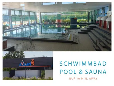 Der Swimmingpool an oder in der Nähe von Moderne Maisonette mit Garten