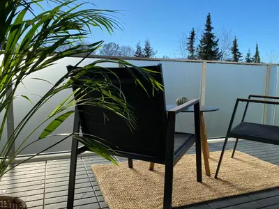 Grundriss der Unterkunft Design-Apartment in Langenbach bei München, nahe Flughafen München