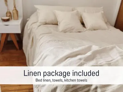 Ein Bett oder Betten in einem Zimmer der Unterkunft Familien- & Hundeparadies & Kamin