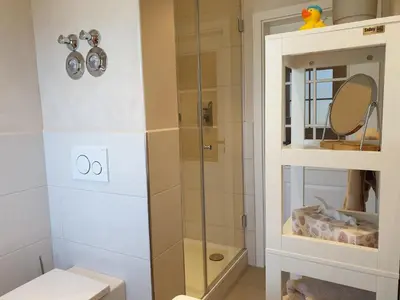 Ein Badezimmer in der Unterkunft Haus Sabine Fewo Bergliebe