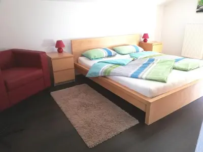 Ein Bett oder Betten in einem Zimmer der Unterkunft Ferienhaus Deller