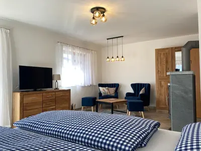 TV/Unterhaltungsangebot in der Unterkunft Ferienwohnungen LARA Wohnung 2