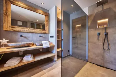 Ein Badezimmer in der Unterkunft Sunshine Apartment Wood'n Rustic