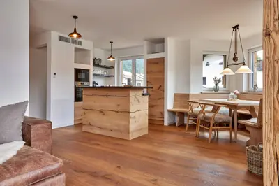 Küche/Küchenzeile in der Unterkunft Sunshine Apartment Wood'n Rustic