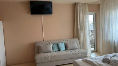 Ein Bett oder Betten in einem Zimmer der Unterkunft Oase1 mit Parkplatz, Automatische Kaffeemaschine und Küche