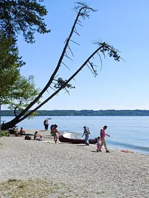 Naturlandschaft in der Nähe des Privatzimmers