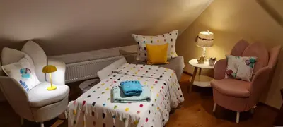 Ein Bett oder Betten in einem Zimmer der Unterkunft Ferienwohnung Oase