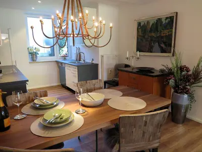 Küche/Küchenzeile in der Unterkunft Ferienwohnung Zirbentraum