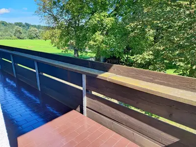 Ein Balkon oder eine Terrasse in der Unterkunft Apartment bei Wasserburg am Inn