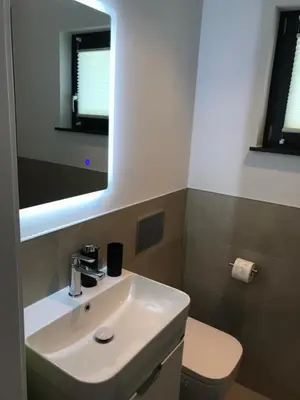 Ein Badezimmer in der Unterkunft Schöne 1,5 Zimmer Wohnung mit Aussenterrasse, Nice small 1,5 room flat with an outside terrace