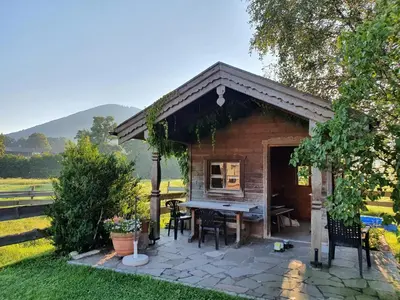 Ein allgemeiner Bergblick oder ein Berglick von der Ferienwohnung aus
