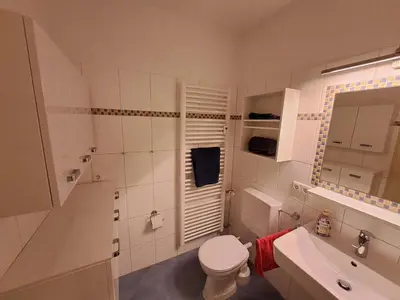 Ein Badezimmer in der Unterkunft Almglück