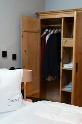 Ein Bett oder Betten in einem Zimmer der Unterkunft Oida Knoglerhof